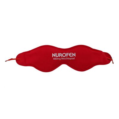 Flocking pvc ice pack cooling mask with gel